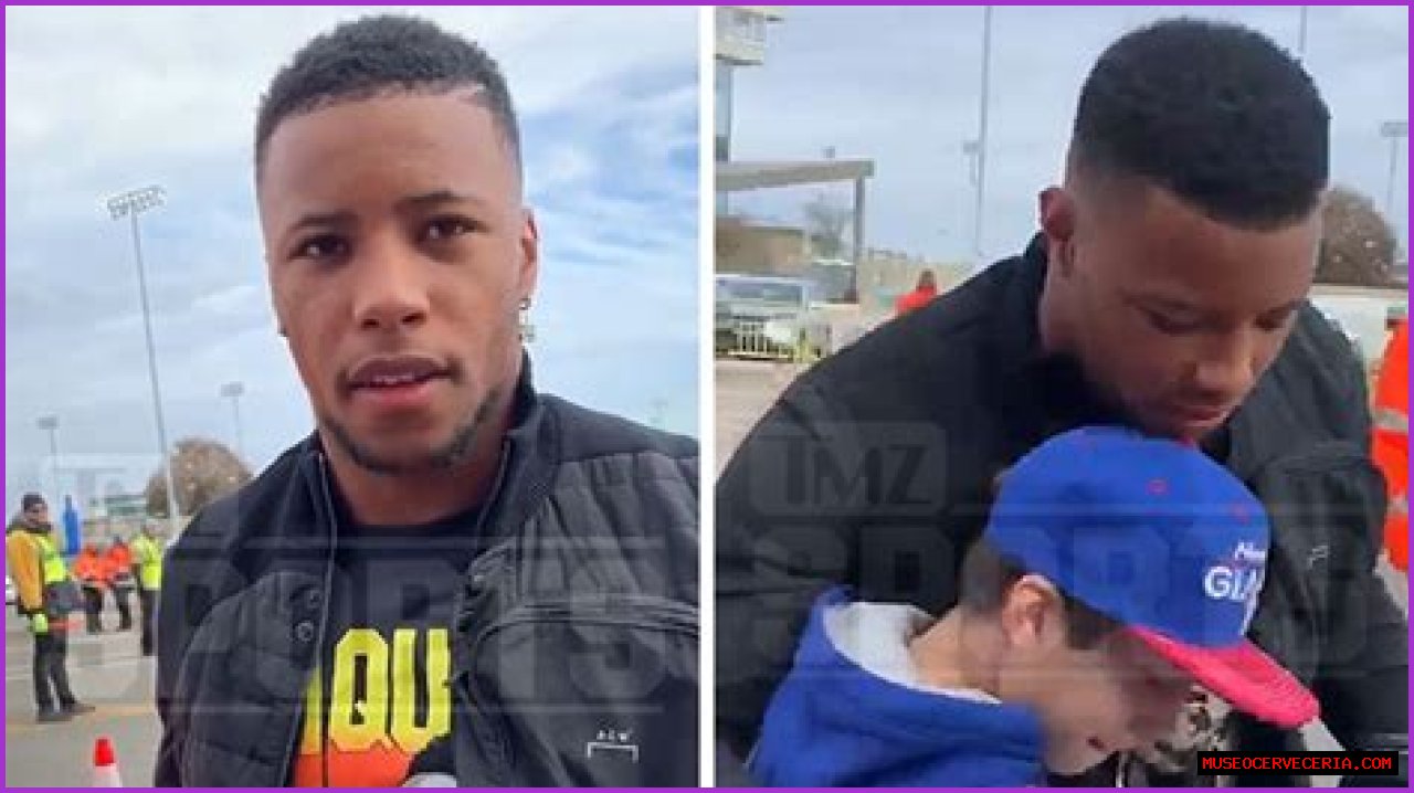 Saquon Barkley Has Emotional Meeting W/ 11-Year-Old Snubbed By Cowboys Star